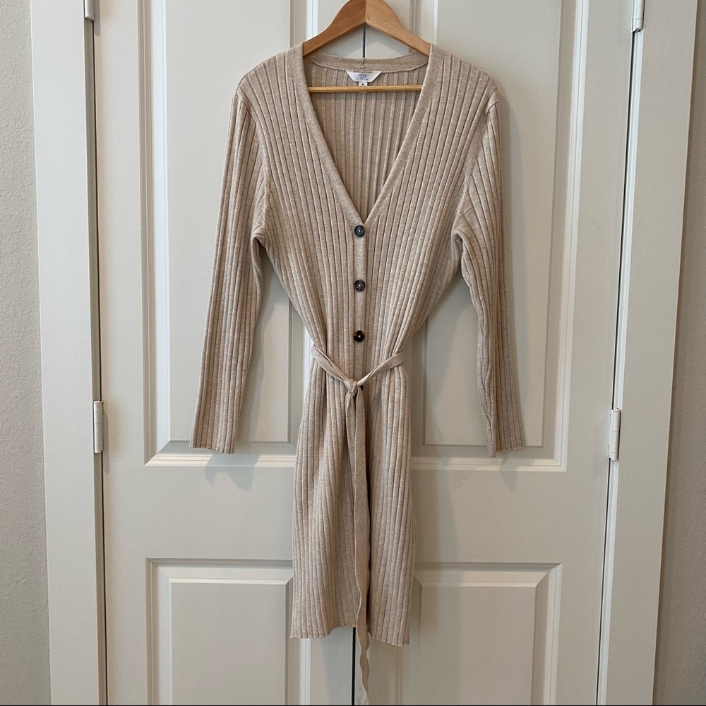 Beige Sweater Dress or Cardigan - Picture 2 of 7